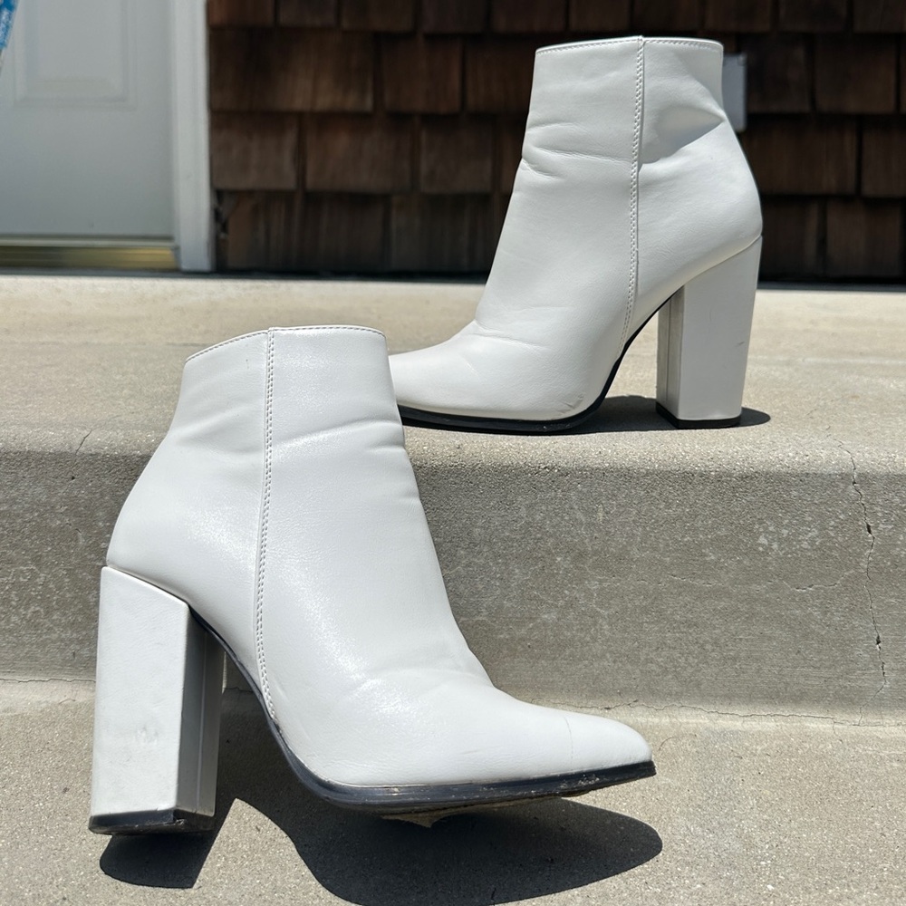 White booties